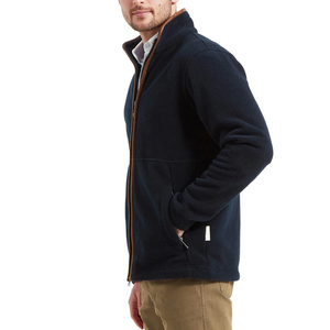 Factory Made New Design <b>Zipper</b> Fleece <b>Jacket</b> For Adults Top Selling Product Winter Fashionable Fleece <b>Jackets</b> For Men - Product Image 3