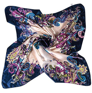 Luxury Custom Satin Printed <b>Scarf</b> Fabric for European Israel Island Fashion Branding Promotion Advertising OEM ODM Manufacture - Product Image 1