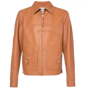 แจ็คเก็ตหนังแท้คุณภาพดีที่สุดสำหรับผู้ชาย รุ่นยอดนิยม คุณภาพเยี่ยม ระบายอากาศได้ดี  แจ็คเก็ตหนังผู้ชายแบบสั่งทำพิเศษ - Product Image 1