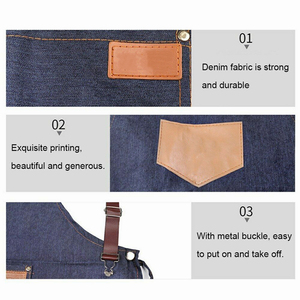 Professional Barber Salon Use <b>Aprons</b> Water Resistance Fabric Unisex Barber <b>Aprons</b> Adjustable Straps Multi Pockets Barber <b>Aprons</b> - Product Image 3