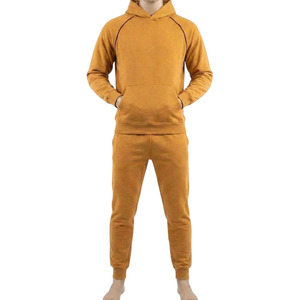 Conjunto Deportivo de Alta Calidad para Hombre, Dos Piezas, Sudadera con Capucha de Felpa y Pantalones Deportivos, Logotipo Personalizado, Mangas Raglán - Product Image 5