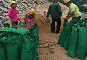 Ecológico Verde Negro Blanco Poliéster PP Geobag Retención de suelo Control de inundaciones para jardín Protección de pendiente de Río Drenaje de presa - Product Image 5