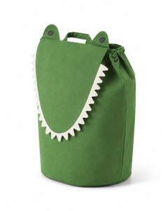Bolsa de Almacenamiento de Lona de Algodón Orgánico GOTS con Diseño de Cocodrilo, 390 GSM, Organizador de Juguetes para Habitación Infantil, Logotipo Personalizado, Fabricante OEM, Exportador al por Mayor - Product Image 2