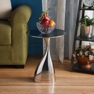 Modern <b>Round</b> Metal <b>Coffee</b> <b>Table</b> with Storage Shelf <b>Gold</b> Frame Metal Top Living Room Furniture - Product Image 1