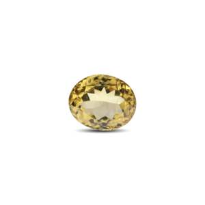 Natural Citrine Gemstone 6.05 Carat 12mm Certified Yellow Jewelry Making Stone - Product Image 1