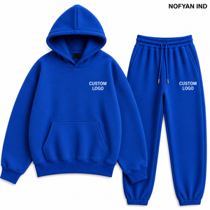 Premium <b>Oversized</b> Unisex Cotton Eco-Friendly Hip Hop Tracksuit Set | Drop Shoulder Hoodie <b>Joggers</b> | Custom Apparel Manufacturer - Product Image 1