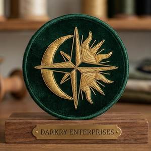 Insignia Masónica Bordada a Mano con Hilo de Oro, Emblema Masónico Personalizado, Parche para Blazer, Forma Ovalada, para Logia - Product Image 3