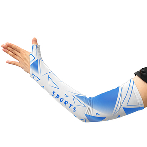 Lila Aurora Fahrrad-Armstulpen mit Daumenloch, atmungsaktiv, Sonnenschutz, Ellenbogenschutz, Sportausrüstung - Product Image 4