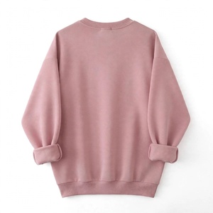 Women Pink <b>Heart</b> Print Sweatshirt Oversized Heavyweight Fleece Crew neck Pullover Casual Long Sleeve Street wear Cute <b>Tops</b> - Product Image 2