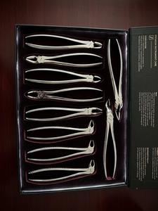 Dental Surgical <b>Pliers</b> <b>Set</b> 10pcs Silver Knurled Grip CE Certified Class I Manual Instruments - Product Image 3