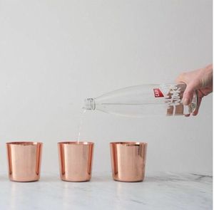 Verres à boire en cuivre, gobelets réutilisables de qualité supérieure, gobelets métalliques pour eau, jus, cocktails, vaisselle de cuisine durable. - Product Image 1