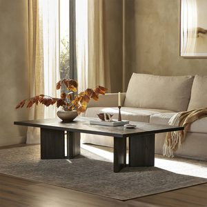 Mesa de Centro Moderna Minimalista de Madera de Teca Sólida, Mesa de Centro de Lujo para Sala de Estar, Muebles Residenciales para Hoteles y Villas Premium - Product Image 6