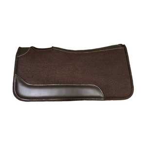 Tapis de selle en feutre de laine occidentale de haute qualité, équipement d'équitation premium, renfort en cuir, vente en gros directe usine - Product Image 4