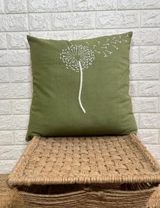 Housse de coussin décorative carrée en coton 100% texturé, style moderne, imprimé jacquard rayé noir et blanc, style bohème - Product Image 1
