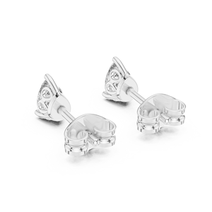 Pendientes de Diamantes Cultivados en Laboratorio con Corte Pera de 0.25CT, Engastados en Oro Blanco de 18K, para Compromiso, Boda, San Valentín, Uso Diario - Product Image 2