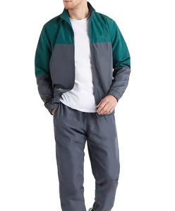 OEM Custom Casual Winter Windproof Tricot Nylon Tracksuits Breathable Eco-Friendly Solid Color Track Hooded <b>Jacket</b> Athletic - Product Image 1