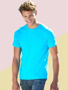 เสื้อยืดคอกลมแขนสั้นสำหรับผู้ชายผ้าฝ้าย100% - Product Image 4