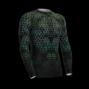 Rashguard personnalisé à manches longues Urf 50, imprimé par transfert thermique, extensible, respirant, séchage rapide, léger, pour hommes, boxe - Product Image 3
