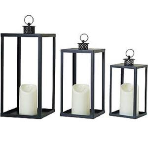 Portavelas de Mesa de Acero Inoxidable Plateado de la Más Alta Calidad, Diseño Moderno para Hogar y Jardín, Ecológico - Product Image 3