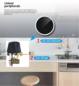 Detector de Fugas de Gas Inalámbrico Inteligente para el Hogar de 433 Mhz, Precio de Fábrica, Funciona con <span class=keywords><strong>Panel</strong></span> de Alarma GSM WiFi y Válvula de Cierre de Gas - Product Image 6