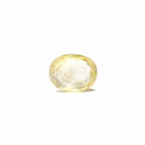 Natural Yellow Sapphire 7.4 Carat Oval Cut Loose Gemstone for Fine Jewelry - Product Image 2