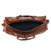 Sac de voyage en cuir véritable Crazy Horse vintage pour homme, sac de week-end fait main, grande capacité, pour la nuit