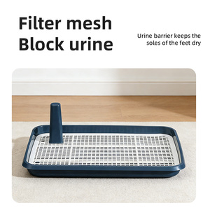 Bac à litière pour animaux de compagnie d'intérieur avec support amovible pour tapis absorbant pour chiots, anti-déversement d'urine, faible MOQ - Product Image 1