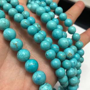 Cuentas de Turquesa Azul Natural, Redondas y Lisas, para Joyería, Proveedor Mayorista, Certificado IGI, Rajasthan, ZUBEDA GEMS - Product Image 6