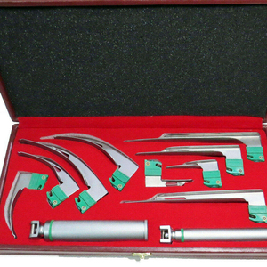 Ensemble de laryngoscopes 4 lames Macintosh conventionnelles manuelles en acier inoxydable, instruments chirurgicaux de haute qualité avec poignée - Product Image 5