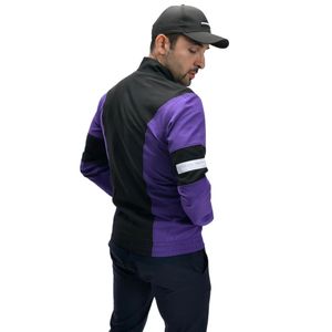 Veste légère pour athlètes, hommes et femmes, vêtements de sport légers pour l'entraînement, la course à pied, coupe-vent à fermeture éclair, violet noir, extérieur - Product Image 4