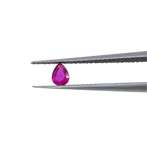 Rubíes naturales de Bangkok calibrados en forma de pera de 5x6 mm, piedra preciosa de rubí facetada natural suelta para la fabricación de joyas, lista para usar. - Product Image 2