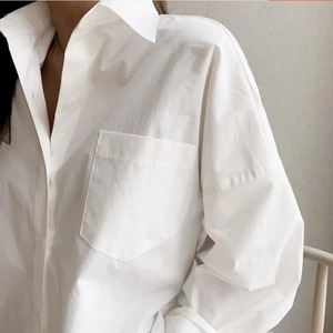 Camisas Casuales de Mujer para el Verano 2025, Nuevas Camisas Lisas de Manga Larga, 100% Algodón, Secado Rápido, Cuello Clásico - Product Image 2