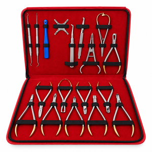 Kit d'instruments dentaires orthodontiques professionnels de 18 pièces, pinces TC, jeu de forceps pour clinique dentaire et chirurgie orthodontique - Product Image 3