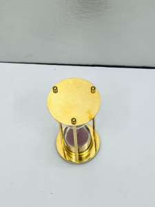 Reloj de arena 3D de latón macizo de 4.5'' |   Pie Decorativo Vintage para Mesa de Graduación - Product Image 5