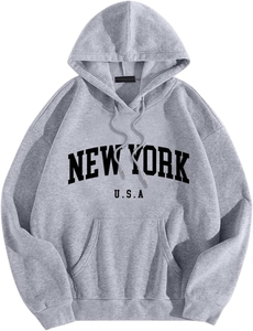 Nouveau sweat à capuche oversize imprimé personnalisé pour homme, style patchwork tendance, coupe ample, grande taille, en polaire chaude, streetwear hip-hop - Product Image 3