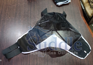 Masque anti-mouches pour chevaux, best-seller, facile à utiliser, confortable, de haute qualité, avec protection des yeux, maille respirante, doublure douce, protection des oreilles réglable - Product Image 3