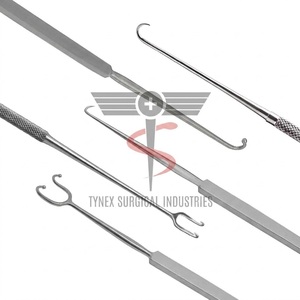 Juego de 5 Ganchos Quirúrgicos para Retracción de Piel, Acero Inoxidable, Herramientas Manuales para Cirugía Plástica - Product Image 3