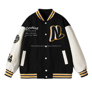 <b>Mens</b> Bomber <b>Jackets</b> High Quality Side Stripe Letterman Basketball College <b>Jackets</b> Chenille Patches Winter <b>Jacket</b> - Product Image 1