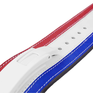 Cinturón de Levantamiento de Pesas para Gimnasio, Cuero Resistente, Ajustable, Cierre de Palanca de Acero - Product Image 6