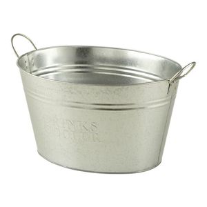 Hammered Copper Finished Oval Wine Cooler Chiller <b>Champagne</b> <b>Ice</b> <b>Bucket</b> with Brass Handles for Wedding Party Table Decor - Product Image 4