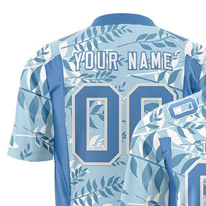 Camiseta de fútbol americano personalizada con cuello en V, manga corta, 100% poliéster, camisetas y tops de fútbol automatizados, gran venta. - Product Image 3