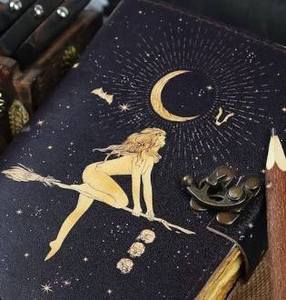 Genuine Leather <b>Journal</b> with Handmade Deckle Edge Paper Vintage Blank Spell Book Antique <b>Writing</b> Notebook for Travel Diary - Product Image 2