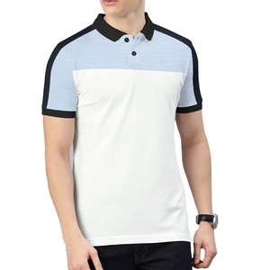 เสื้อเชิ้ตผู้ชายแขนสั้นผ้าโพลีเอสเตอร์ถักทรงเข้ารูป ปกคอพับ ปักลาย น้ำหนัก 180 กรัม แห้งเร็ว สไตล์ลำลอง - Product Image 1
