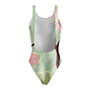 Wholesale Women's Sublimated Swimming Bodysuit Eco Friendly One Piece Swimsuit Breathable Quick Dry Seamless Swimwear - Product Image 3