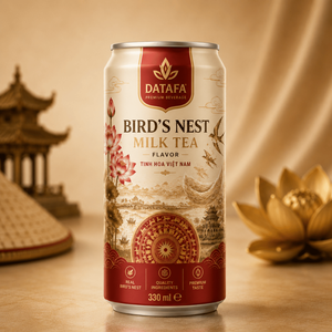 NUEVO Y DE MODA Té de Leche de Nido de Pájaro de 330ml, 80% de Pureza, Esterilizado y Filtrado, en Lata, Marca Privada Datafa, OEM/ODM, Muestra Gratuita, Vietnamita - Product Image 1