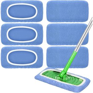 Panni in microfibra per la pulizia a secco, riutilizzabili, compatibili con Swiffer Sweeper, lavabili in lavatrice, ricarica per mocio. - Product Image 1
