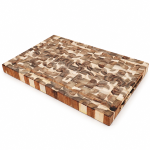 Premium Butcher Square Kitchen Natural Eco-friendly Luxury Class Tablas de cocina Acacia Wood End Grain Tabla de cortar - Product Image 1