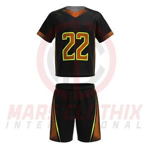 Wholesale Outdoor Sports Lacrosse Jerseys & Shorts Sets Breathable Quick Dry <b>Material</b> Made Lacrosse Uniform Set For Sale - Product Image 3