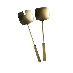 Premium <b>Buffet</b> Salad <b>Server</b> Set Stainless Steel Spoon and Fork for Banquets and Receptions - Product Image 2