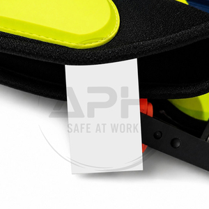High Visibility Yellow <b>Red</b> Heavy Duty Working <b>Gloves</b> Rubber TPR Back Hand Anti Shock Reinforced Palm Industrial Driver <b>Gloves</b> - Product Image 2